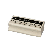 Handgemaakt door douanenaam hart minimale moderne rubberstempel (Stempel)