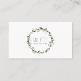 Handgemaakt door eenvoudige Rustic Wreate Logo Bus Visitekaartje