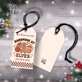 Handgemaakt door ELVES zakelijk aangepast Cadeaulabel