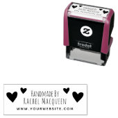 Handgemaakt door het BedrijfsVerpakking van de Web Zelfinktende Stempel (In situ)