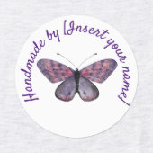 Handgemaakt door je Paarse vlinder Labels (Design 2)