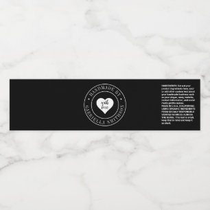 Handgemaakt door Jouw naam Product Wrap rond Etike Waterfles Etiket