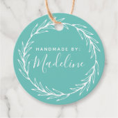 Handgemaakt door: | Jouw namen toevoegen Bedankjes Labels (Voorkant)