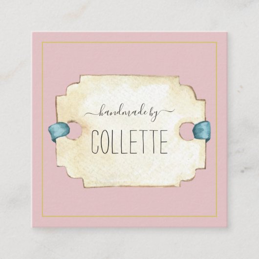 Handgemaakt door Logo vierkant Visitekaartje (Voorkant)