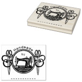 Handgemaakt door naaimachinestempel rubberstempel (Gestempeld)