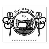 Handgemaakt door naaimachinestempel rubberstempel (Afrduk)