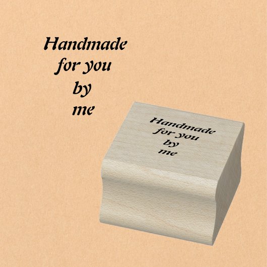 Handgemaakt door ontwerper rubberstempel
