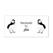 Handgemaakt door Puffin zelfinkeping stempel (Afrduk)