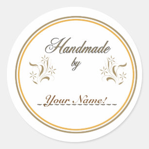 Handgemaakt door... ronde sticker