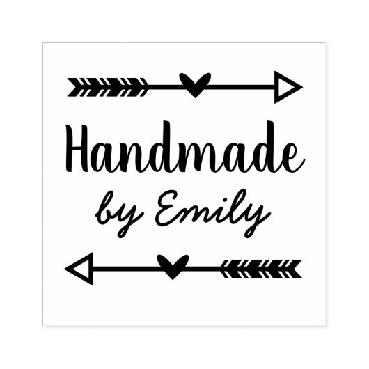 Handgemaakt door Rubber Stamp Rubberstempel (Afrduk)