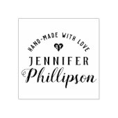 "Handgemaakt door" rustieke ambachtelijke handteke Rubberstempel (Afrduk)