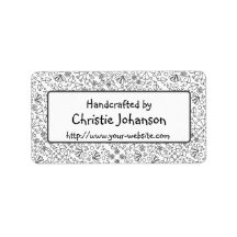 Handgemaakt door - schattige, trendy doodle bloeme