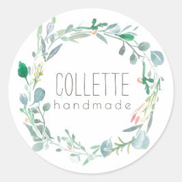 Handgemaakt door Sjabloon Greenery Product Label