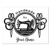 Handgemaakt door Stamp met  naaimachine Rubberstempel (Afrduk)