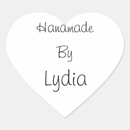 Handgemaakt door Sticker (Voorkant)