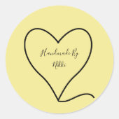 Handgemaakt door stickers (Voorkant)