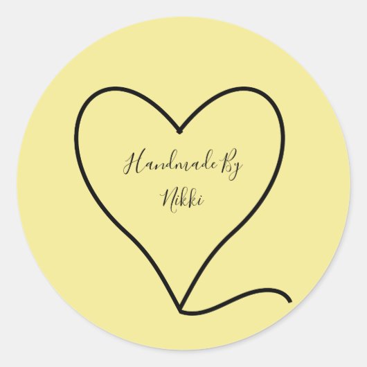 Handgemaakt door stickers (Voorkant)