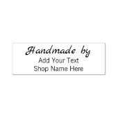 Handgemaakt door Uw Aangepast Bedrijfsnaam Zelfinktende Stempel (Design)