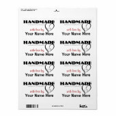 Handgemaakt door uw aangepaste labels (Full Sheet)