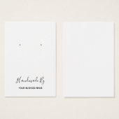 "Handgemaakt door" Veroorzaakte DisplayCard Visitekaartje (Voorkant /achterkant)