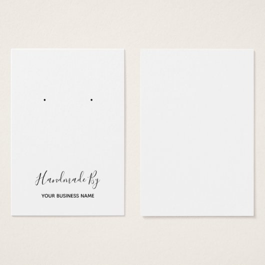 "Handgemaakt door" Veroorzaakte DisplayCard Visitekaartje (Voorkant /achterkant)