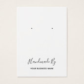 "Handgemaakt door" Veroorzaakte DisplayCard Visitekaartje (Voorkant)