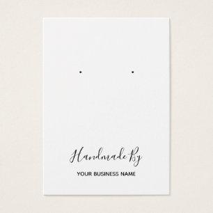 "Handgemaakt door" Veroorzaakte DisplayCard Visitekaartje