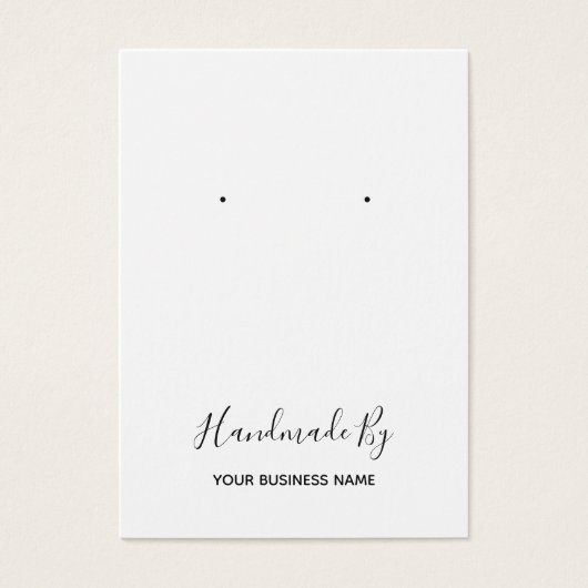 "Handgemaakt door" Veroorzaakte DisplayCard Visitekaartje (Voorkant)