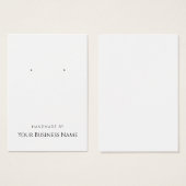 "Handgemaakt door" Veroorzaakte DisplayCard Visitekaartje (Voorkant /achterkant)