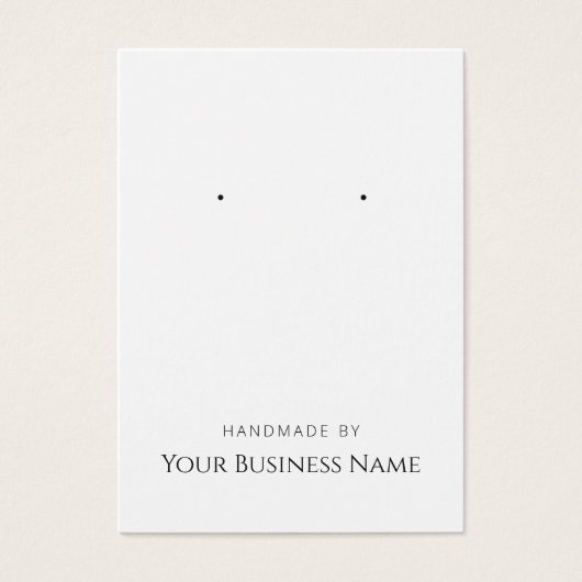 "Handgemaakt door" Veroorzaakte DisplayCard Visitekaartje (Voorkant)