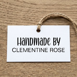 Handgemaakt door Whimsical Handgeschreven Schrift Zelfinktende Stempel