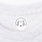 Handgemaakt door You Love House Wreath Iron-On Labels (Aangebracht)