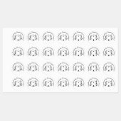 Handgemaakt door You Love House Wreath Iron-On Labels (Vel)