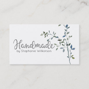 Handgemaakt eenvoudig groen Visitekaartje