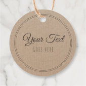  handgemaakt, eenvoudig Trendy Kraft Paper Bedankjes Labels (Achterkant)