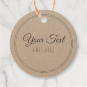  handgemaakt, eenvoudig Trendy Kraft Paper Bedankjes Labels (Voorkant)