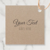 handgemaakt, eenvoudig Trendy Kraft Paper Bedankjes Labels (Achterkant)