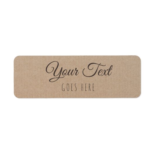 handgemaakt, eenvoudig Trendy Kraft Paper Etiket (Voorkant)