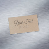  handgemaakt, eenvoudig Trendy Kraft Paper Magnetisch Visitekaartje (Voorbeeld)
