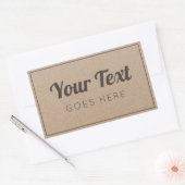  handgemaakt, eenvoudig Trendy Kraft Paper Rechthoekige Sticker (Envelop)