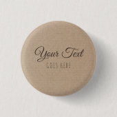  handgemaakt, eenvoudig Trendy Kraft Paper Ronde Button 3,2 Cm (Voorkant)