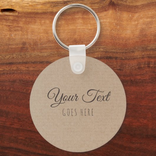  handgemaakt, eenvoudig Trendy Kraft Paper Sleutelhanger (Voorkant)