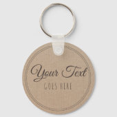  handgemaakt, eenvoudig Trendy Kraft Paper Sleutelhanger (Voorkant)