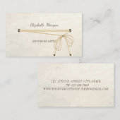 Handgemaakt, elegant, eenvoudig, stijlvol, minimal visitekaartje (Voorkant / Achterkant)