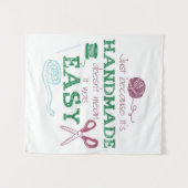 Handgemaakt gehaakt cadeau voor liefhebbers | Perf Wandkleed (Voorkant (horizontaal))