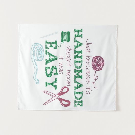 Handgemaakt gehaakt cadeau voor liefhebbers | Perf Wandkleed (Voorkant (horizontaal))