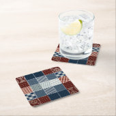 Handgemaakt  gelakt weefsel. Cute Kartonnen Onderzetters (Insitu)