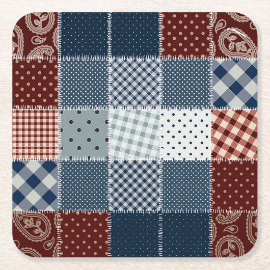 Handgemaakt  gelakt weefsel. Cute Kartonnen Onderzetters (Voorkant)