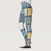 Handgemaakt gelakt weefsel. Leggings (Links)