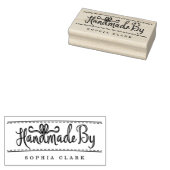 Handgemaakt Handgemaakt Lint & Naaiend Tailor Rubberstempel (Gestempeld)